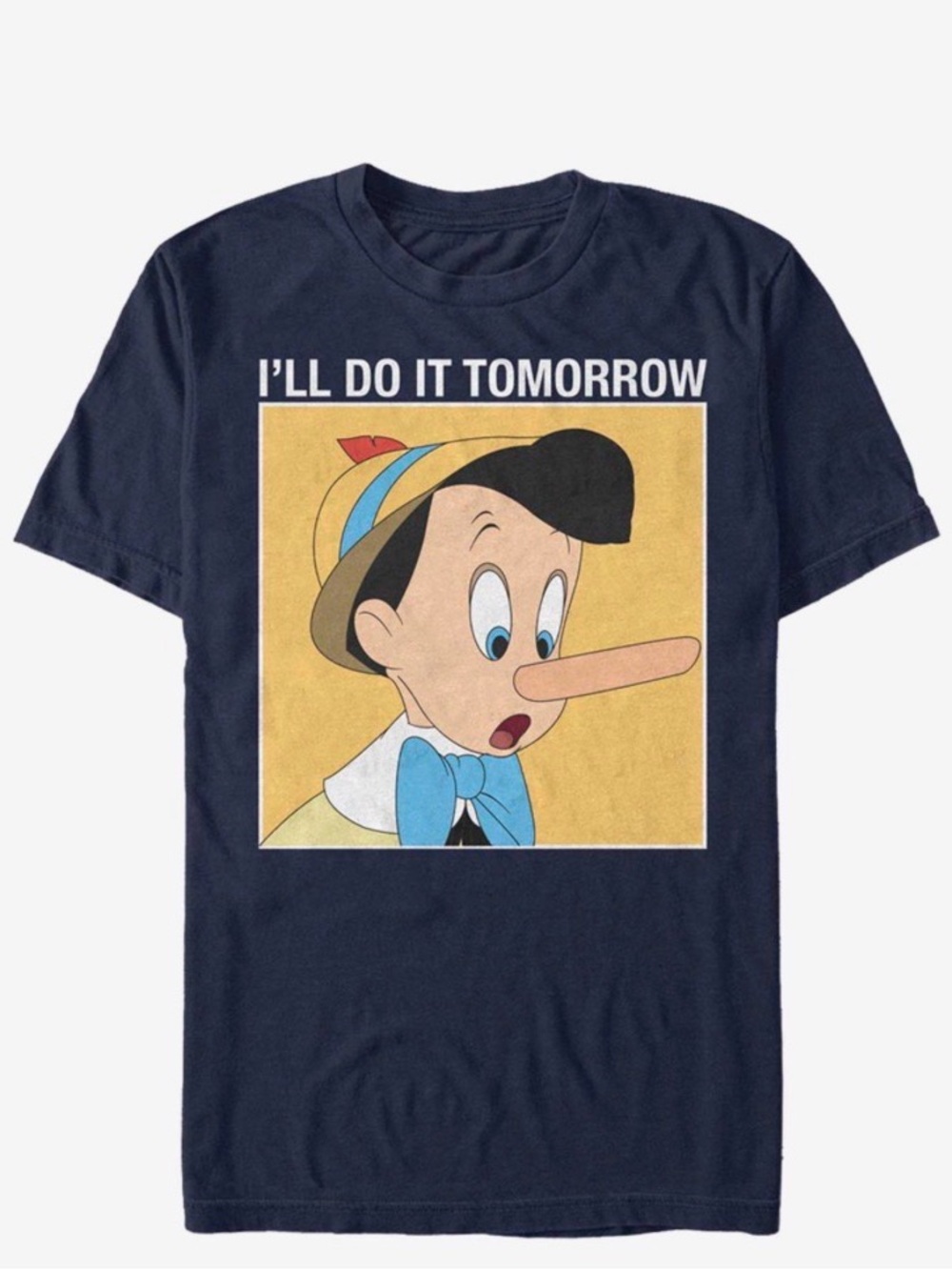 Disney Pinocchio Do It Tomorrow Men's T-Shirt